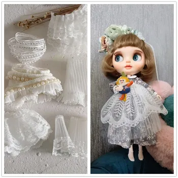 1 метр ткани для кукол 1/12 1/6 BJD Кукольная одежда ручной работы Аксессуар DIY Тканевое платье для куклы Изготовление свадебного платья