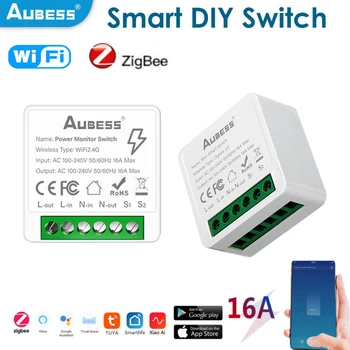 16A Tuya Zigbee/ WIFI Smart Switch Поддерживает 2-Полосное управление Шлюзом, приложение Дистанционного управления Smart Life Работает С Alexa И Google Home