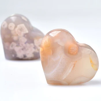 1шт Натуральный камень Сакура Агат, отполированные вручную целебные кристаллы Рейки, бусины с отверстиями для изготовления ювелирных изделий, подвески, ожерелья, подарки