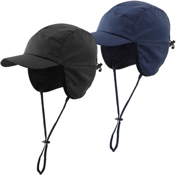 2 упаковки Зимней мужской шапки-ушанки, бейсболка, Охотничья лыжная шапка, ветрозащитная шапка