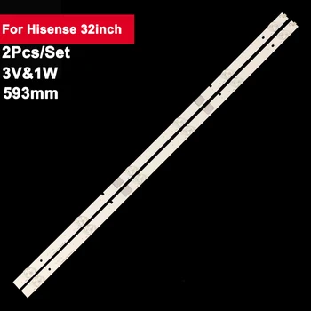 2 шт./компл. 32 дюйма 593 мм Светодиодная лента подсветки для Hisense 32 