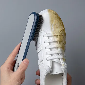 2023 Новая Многофункциональная щетка для мытья обуви с мягкими волосами на длинной ручке, гибкая, не повреждает обувь, Бытовые чистящие средства CW804