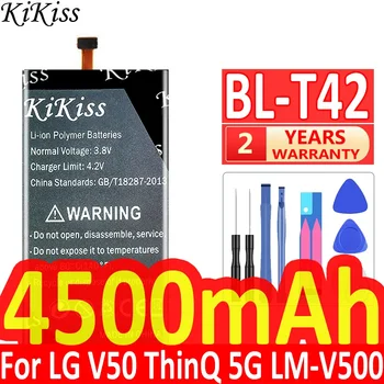 4500 мАч KiKiss Мощный Аккумулятор BL-T42 Для LG V50 ThinQ 5G V50ThinQ BL T42 LM-V500 V500N V500EM V500xm Мобильный Телефон Bateria