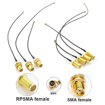 5шт Радиочастотный кабель SMA Разъем-розетка Кабель RP SMA Разъем к uFL/u.FL/IPX/IPEX UFL к SMA Разъем RG1.13 Антенна В сборе RP SMA-K