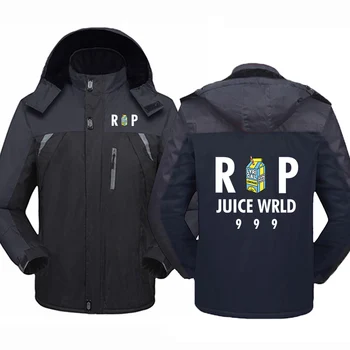 Juice WRLD 2023, мужские новые зимние модные куртки, повседневные толстые теплые толстовки, пальто, ветровки с хлопковой подкладкой, куртки, топы