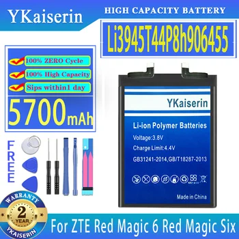 Li3945T44P8h906455 5700 мАч YKaiserin Аккумулятор Для ZTE 906455 Nubia Red Magic 6 Magic6 Red Magic Шесть Аккумуляторов Для Мобильных Телефонов