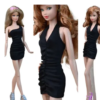 LX04 Сексуальное Маленькое Черное Платье для девочек, подарочная игрушка для ваших кукол 1/6 babi xinyi fr fr2 mizi Mengfan