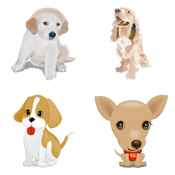 Three Ratels QD108 Прекрасный Бигль Забавные картинки с мультяшной собакой Украшение детского заведения подарочные наклейки