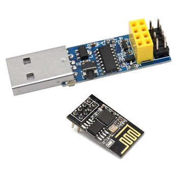 USB к ESP8266 Breakout CH340C ESP-01 ESP-01S Prog WiFi Программатор-Загрузчик Адаптер со Схемой Автоматической Загрузки Сброса