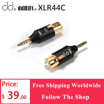 Адаптер DD ddHiFi XLR44C balanced XLR 4Pin - 4,4 мм, адаптирующий Традиционные кабели наушников XLR 4Pin к устройствам с разъемом 4,4 мм