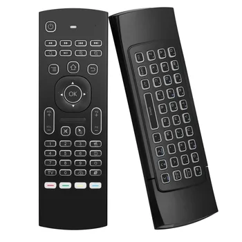 Беспроводная клавиатура MX3 Air Mouse с подсветкой Smart Remote Control 2.4G RF для X96 Tx3 H96 Android TV Box