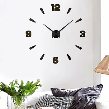 большие DIY 3D цифровые часы настенный домашний Декор 2023 Уникальная роскошная креативная акриловая наклейка современные Настенные Часы дизайн horloge relojes