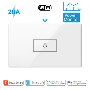 Выключатель бойлера-водонагревателя Tuya Smart WiFi 20A с защитой от перегрузки цепи монитора питания Работает с Alexa Google Home