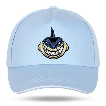 Горячая продажа мода Cap женщины мужчины симпатичные акула мультфильм, цветной мультфильм бейсбольная кепка папа шляпа регулируемая спортивная шапка