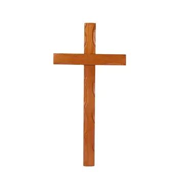Деревянный крест Иисус Христос Домашний декор Католический Крест Орнамент Деревянная прочная подвеска Церковный орнамент Деревянный крест ручной работы