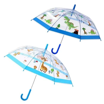 Детские зонтики от дождя, детский зонт для мальчиков, зонты для мальчиков и девочек 3-7 лет, 2 упаковки для детей