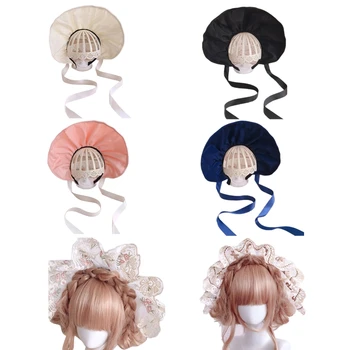 Женская шляпа-капот, Повязка на голову для девочек, Шляпа для чаепития для косплея Лолиты, прямая поставка