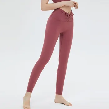 женские спортивные брюки с высокой талией, обтягивающие брюки для фитнеса для верхней одежды