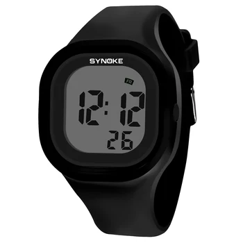 Женские часы для девочек Digital SYNOKE Бренд 50 м Водонепроницаемые 44 мм спортивные часы для мальчиков, военные студенческие цифровые часы, детские часы