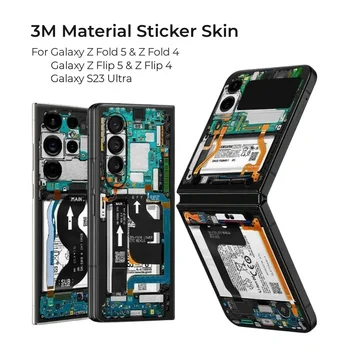 Защита от Царапин, Разрывающая Заднюю Пленку, Наклейка для Samsung Galaxy Z Fold Flip 5 4 3 S23 Flip5 Flip4 Fold5 Fold4 Fold3 Ultra