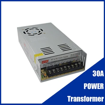 Импульсный источник питания 30A DC 12V 24V Трансформатор света AC 100-240 В Адаптер источника Регулятор напряжения SMPS для светодиодных лент CCTV