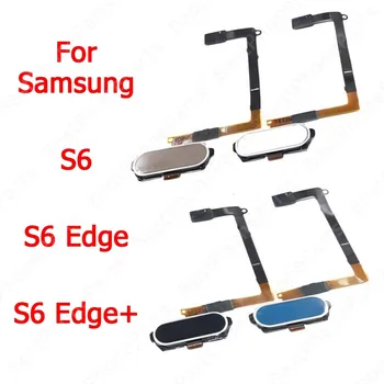 Кнопка возврата Датчик отпечатков пальцев Samsung Galaxy S6 Edge Plus Сенсорное меню Сканер отпечатков пальцев Гибкий кабель Замена Запасных частей