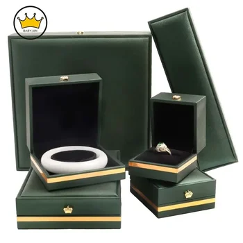 Корона Шкатулка для драгоценностей Кольцо Упаковка Подарочные украшения Ожерелье Браслет футляр для хранения Свадебная коробка для ювелирных изделий