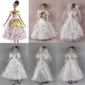 Кукла ручной работы Свадебное платье 2023 Новейшая модная повседневная одежда для девочек, одежда принцессы, праздничная одежда, кукла 30 см