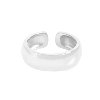 Маленький и роскошный дизайн, минималистичная и универсальная геометрическая дуга, кольцо с классической текстурой из стерлингового серебра 925 пробы