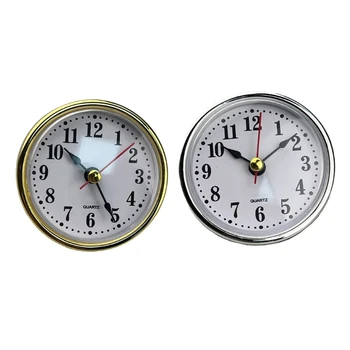 Мини-вставка для часов, Круглые часы, механизм 2-1/2, головка диаметром 65 мм, арабские цифры, Поделки для дома