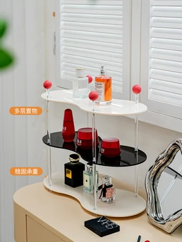 Многослойный стеллаж для хранения, минималистичное домашнее украшение, стеллаж для хранения чашек, настольный стеллаж для выставки товаров в спальне