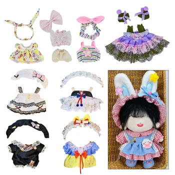 Модные наряды принцессы в стиле Лолиты, повседневное платье для Барби, праздничная юбка для куклы BJD длиной 20 см, подарочная игрушка для девочек