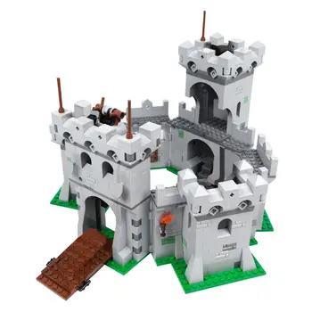 Модульное здание: воспроизводимая модель замка в стиле ретро, 1765 деталей MOC Build