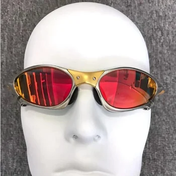 Мужские поляризованные солнцезащитные очки, велосипедные очки UV400, Рыболовные очки, Металлические Велосипедные очки, Велосипедные Очки, Очки для верховой езды H8-7