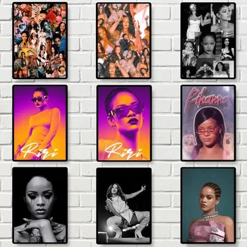 Певец, актер R-Rihannas-сексуальный плакат, плакаты, принты, настенные панно, украшение для дома в гостиной