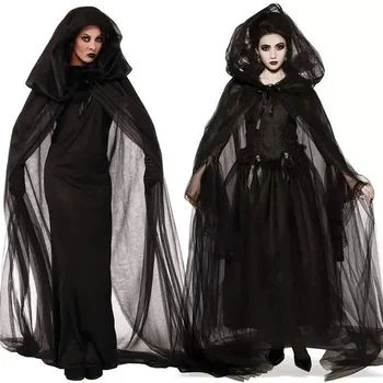 Призраки Костюмы Невест Ведьмы Вампиры Косплей Представления Костюмы Женщины Хэллоуин Ужас Косплей Одежда