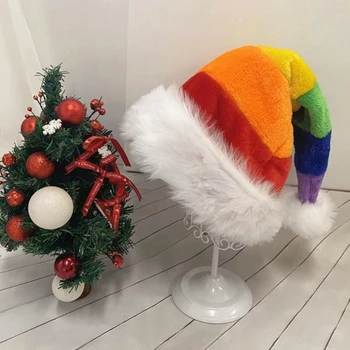 Рождественская шапочка Зимняя Санта для взрослых и детей Косплей
