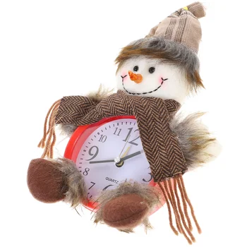 Рождественские домашние часы, креативные часы в виде снеговика, Рождественские настольные часы без