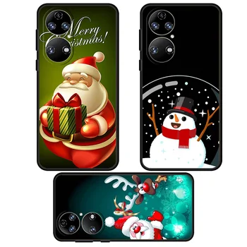 Рождественский Пожилой Силиконовый Чехол-Бампер Coque Case Для Huawei Nova 9 SE P30 P20 Pro P50 P40 Lite 2021 E P Smart Z Чехол Для Телефона