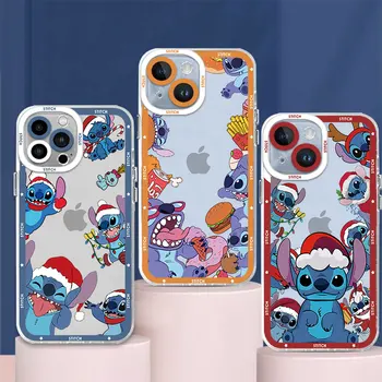 Роскошный Чехол-Накладка для iPhone 8 7 6s 14 Pro XR X XS 11 SE 12 Mini 13 Pro Max 15 Plus Cover Прозрачный Силиконовый С Рождеством Христовым
