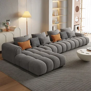 Скандинавский диван для гостиной, удобный Ленивый Модульный Простой 3-местный диван, кресло-мешок, шезлонг Muebles Мебель для дома