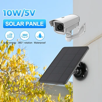 Солнечная панель 10 Вт, зарядное устройство для солнечных батарей 5 В, Водонепроницаемая панель для зарядки Sunpower для системы освещения небольшого дома