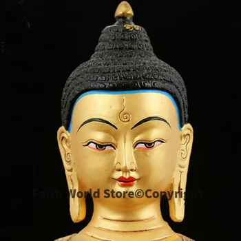 Специальное предложение -31 см Крупнооптовая статуя Будды HOME Hall company Эффективная позолоченная латунная статуя Будды Медицины