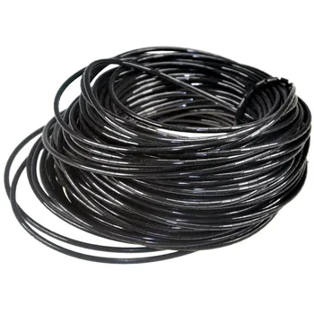 спиральный кабель диаметром 3 мм, трубка для обмотки проводов, шнур для управления компьютером, прозрачный, 70,5 футов (21,5 м), черный