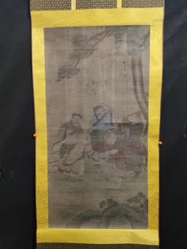Старинная китайская каллиграфия и живопись, свиток из шелковой ткани, портрет красавицы, нарисованный вручную Цянь Сюанем