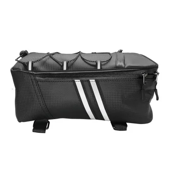 Сумка для заднего сиденья велосипеда, искусственная кожа, водонепроницаемая 8-литровая спортивная сумка, сумка для хранения спортивного снаряжения для велоспорта, сумка для велосипедных инструментов, сумка для аксессуаров.