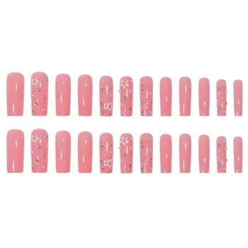 Съемные кусочки ногтей, гелевые ногти, гелевые ногти 12 размеров, не нужно подпиливать, предварительно придавая форму накладным ногтям, наращенным ногтям SGCY-99